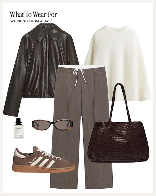 استایل با کت چرم