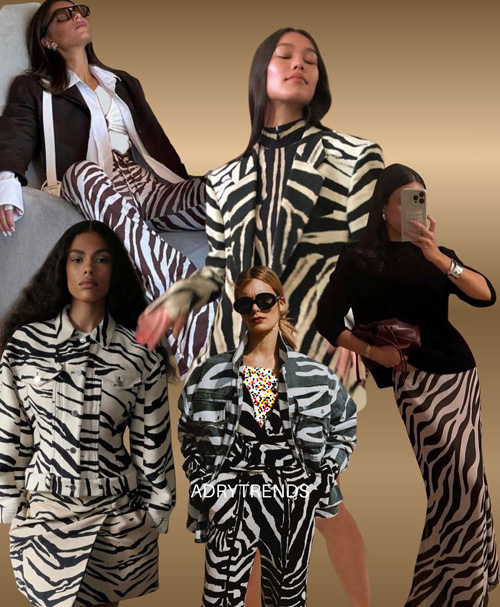 طرح گورخری در استایل