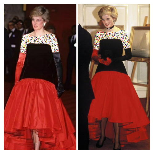 لباس‌های تکراری پرنسس دایانا