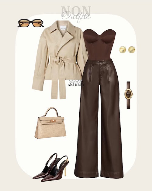 ست کردن بارانی کوتاه