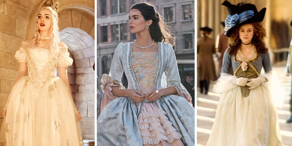 از کندال جنر تا آن هاثاوی؛ سلبریتی‌ها در لباس‌های پرجزئیات قرن هجدهم