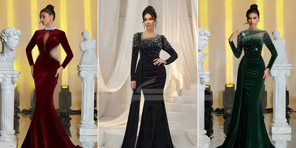 اگر به لباس‌های مخمل علاقه دارید، عاشق این مدل لباس‌های مجلسی می‌شوید