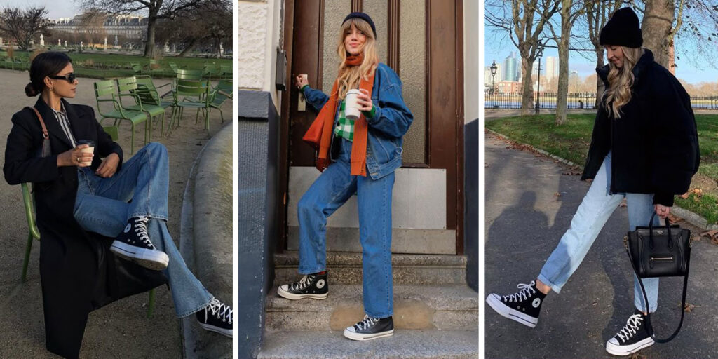 کفش آلاستار در استایل پاییزی