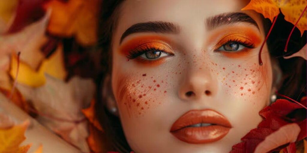 میکاپ پاییزی با الهام از طبیعت