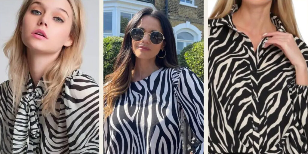 طرح گورخری در استایل