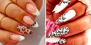 ۱۵ طرح ناخن پلنگی روی ناخن سفید که حسابی پرطرفدار هستند