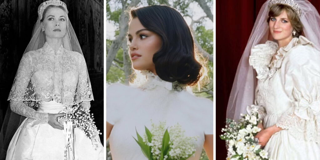 راز عجیبی که پشت دسته گل عروسی سلینا گومز و پرنسس دایانا بود!