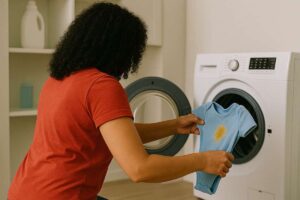 پاک کردن لکه استفراغ از روی لباس نوزاد