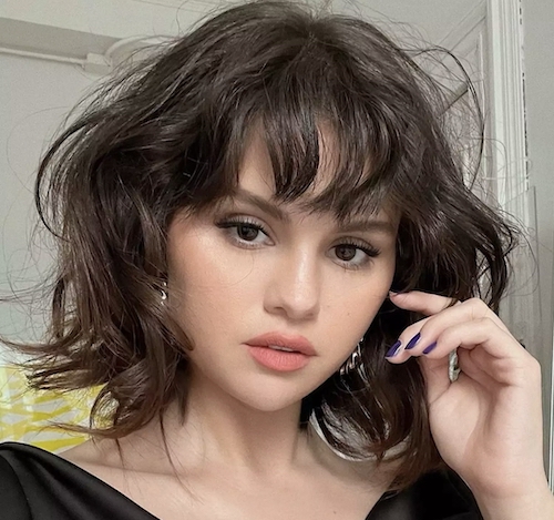 موی چتری برای صورت گرد