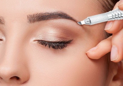 مدل ابرو میکروبلیدینگ روی تاتو قدیمی