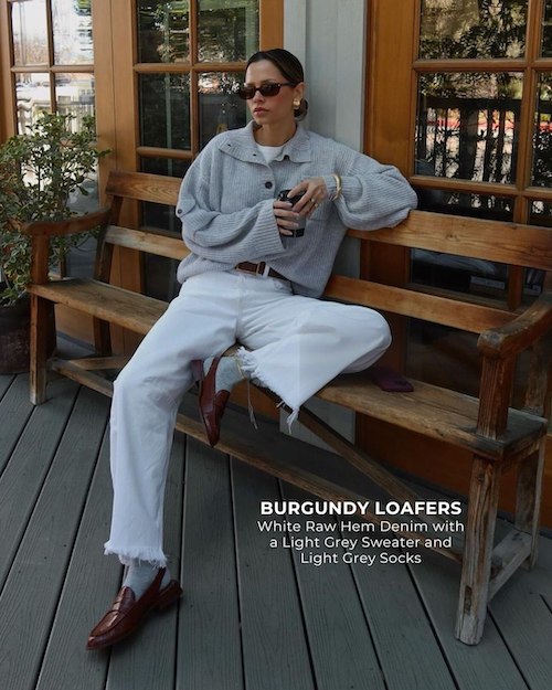 ست کردن لوفرها در استایل پاییزی