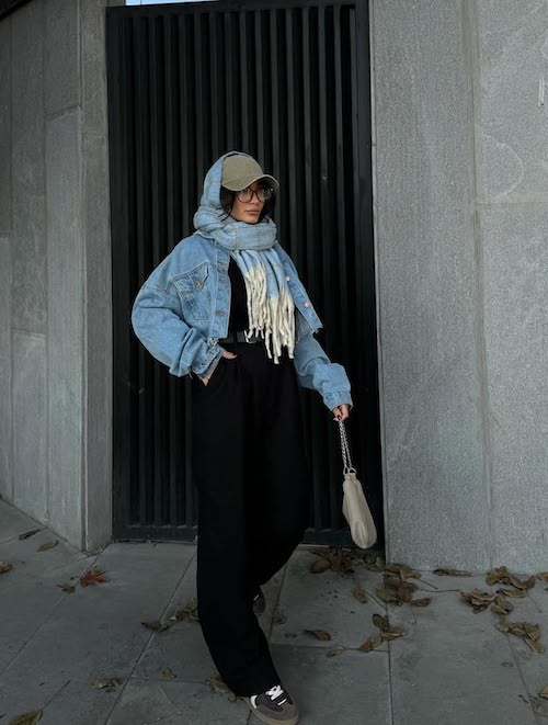 کت جین برای استایل پاییزی