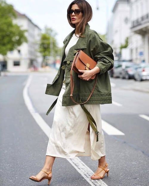کت‌های سبز در استایل پاییزی