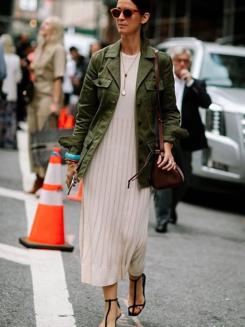 کت‌های سبز در استایل پاییزی