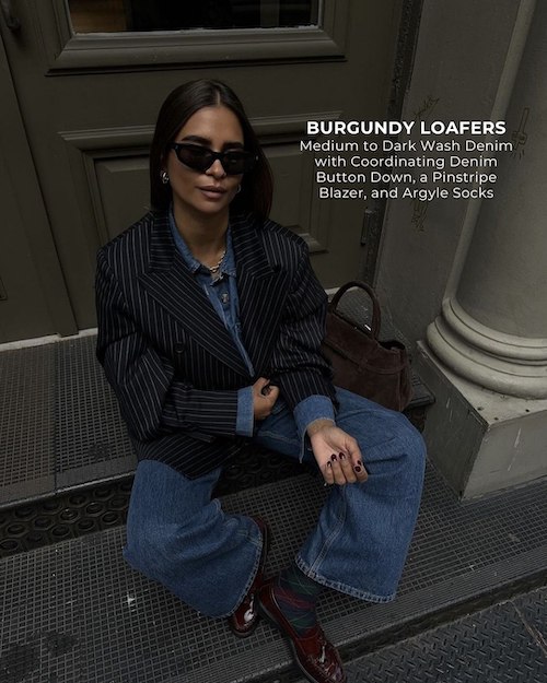 ست کردن لوفرها در استایل پاییزی