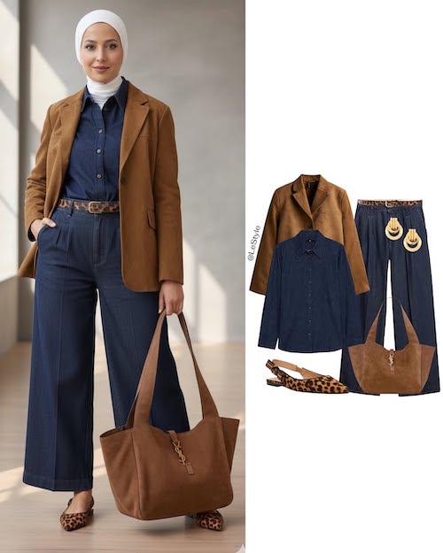 استایل پاییزی برای زنان محجبه