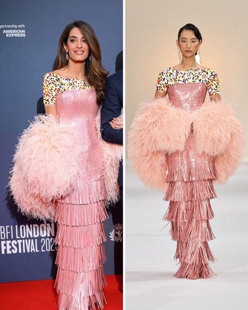 استایل با پر و پولک