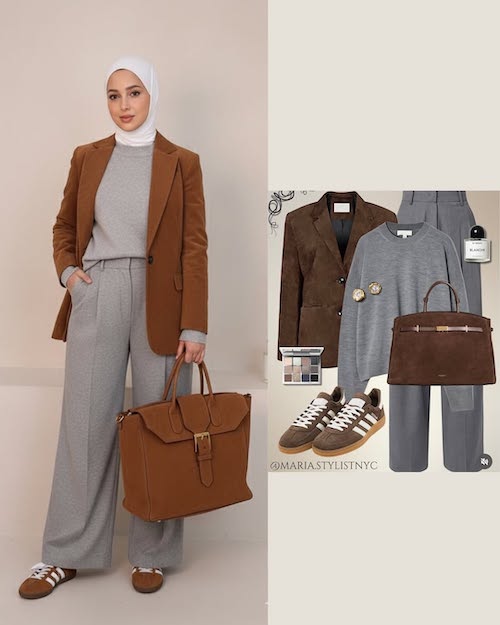 استایل پاییزی برای زنان محجبه