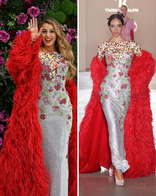 استایل با پر و پولک