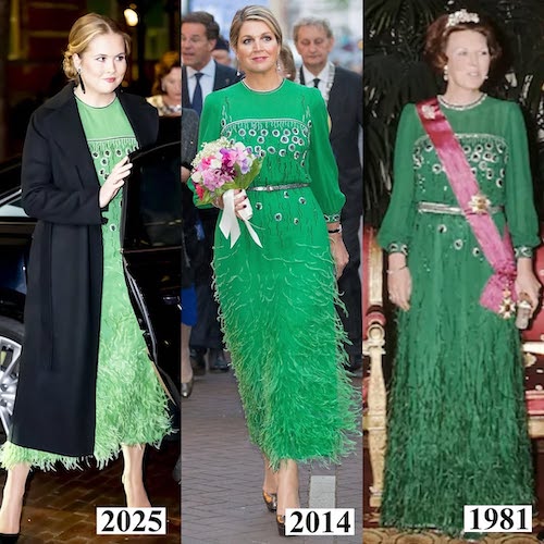 لباس تکراری در استایل زنان سلطنتی هلند