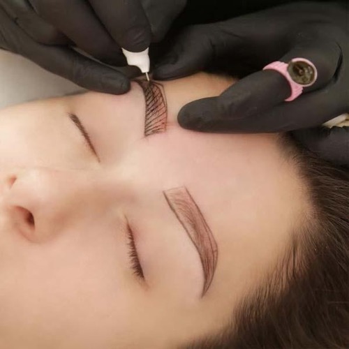 مدل ابرو میکروبلیدینگ روی تاتو قدیمی