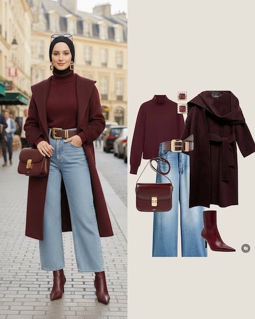 استایل پاییزی برای زنان محجبه