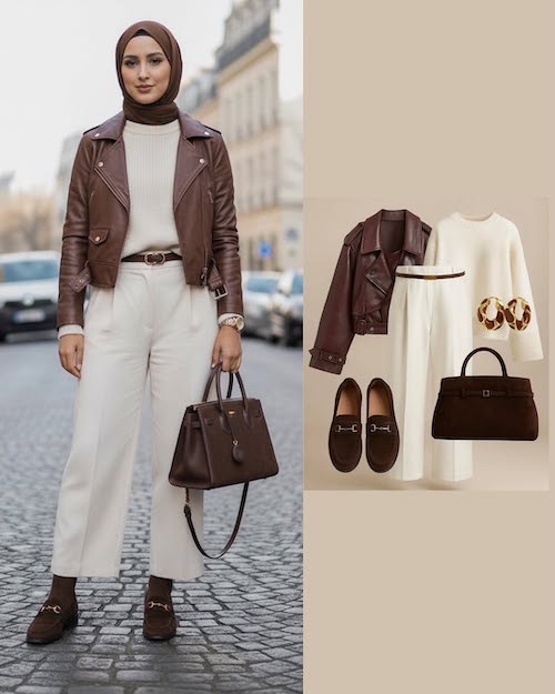 استایل پاییزی برای زنان محجبه