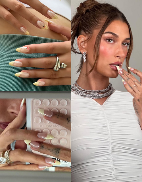 طرح ناخن‌های جدید هیلی بیبر