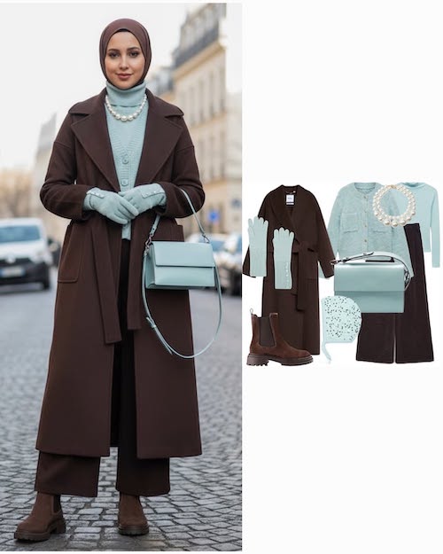 استایل پاییزی برای زنان محجبه