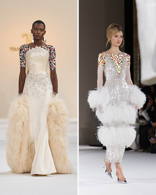 استایل با پر و پولک