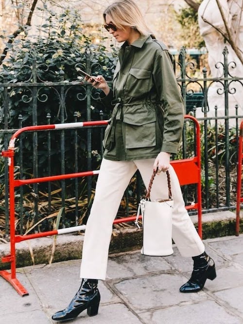 کت‌های سبز در استایل پاییزی