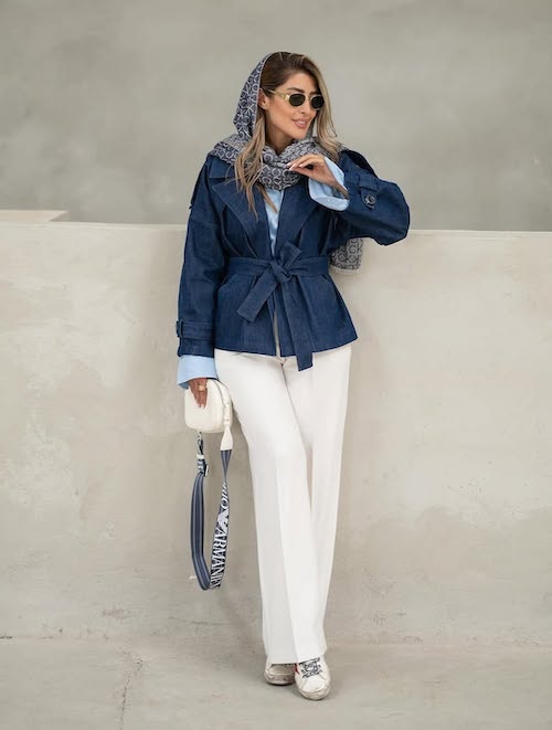 کت جین برای استایل پاییزی