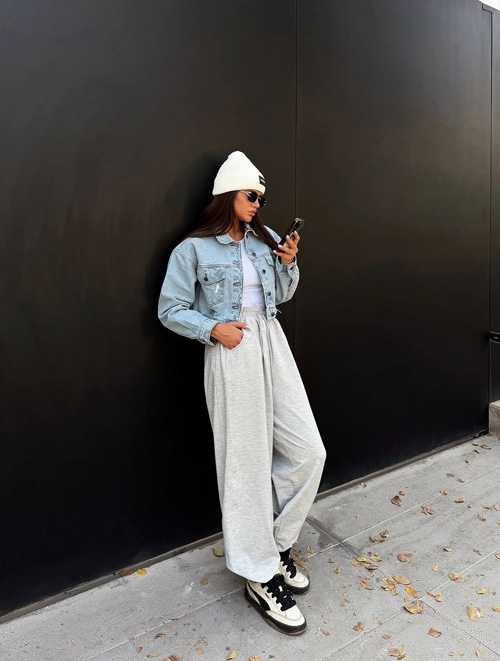 کت جین برای استایل پاییزی