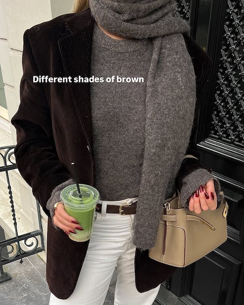 ترکیب رنگ‌های پاییزی به پیشنهاد فشن‌بلاگر هلندی