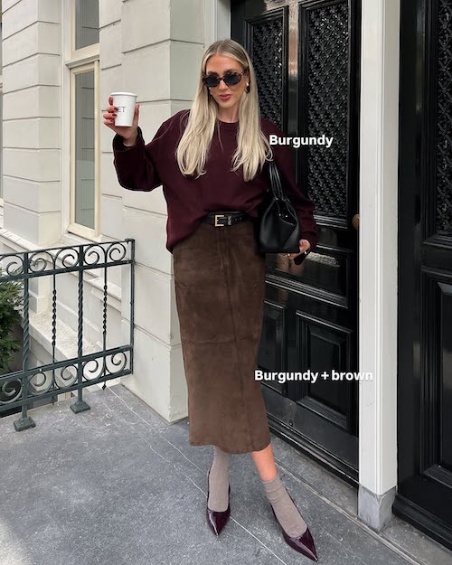 ترکیب رنگ‌های پاییزی به پیشنهاد فشن‌بلاگر هلندی