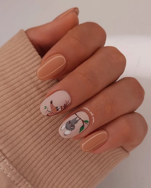 کیوت‌ترین طرح‌های ناخن پاییزی