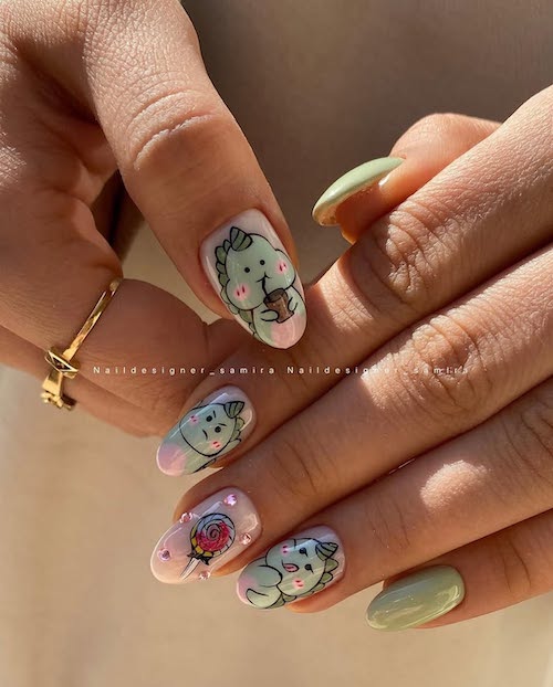 کیوت‌ترین طرح‌های ناخن پاییزی