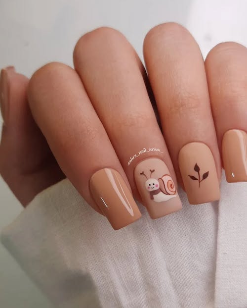 کیوت‌ترین طرح‌های ناخن پاییزی