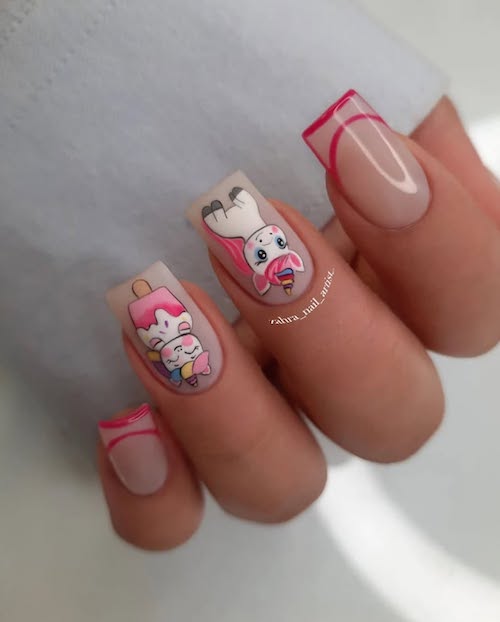 کیوت‌ترین طرح‌های ناخن پاییزی