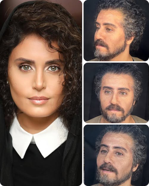 گریم مردانه الناز شاکردوست