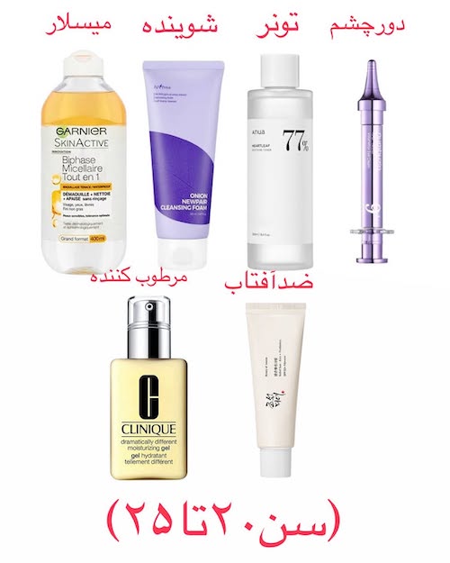 روتین پوستی در سنهای مختلف