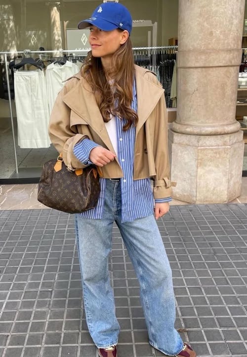 ترنچ‌کت کوتاه در استایل پاییزی