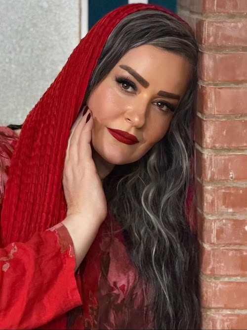 استایل قرمز نعیمه نظام‌دوست