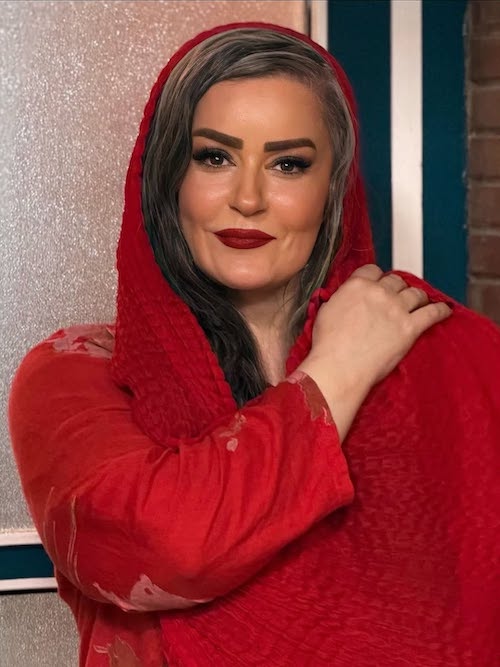 استایل قرمز نعیمه نظام‌دوست