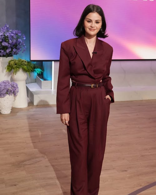 استایل بورگاندی سلینا گومز