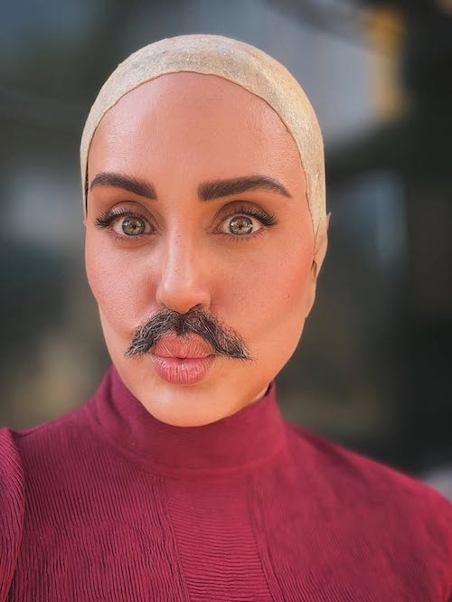 الناز شاکردوست در حال گریم