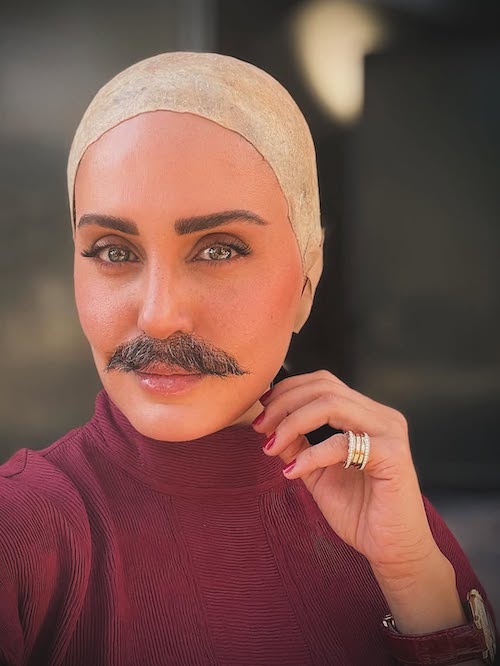 الناز شاکردوست در حال گریم