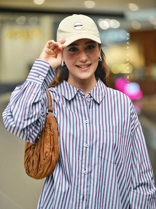 شومیز راه‌راه ساقی حاجی‌پور