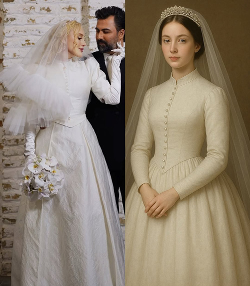 لباس عروس ویکتوریایی آرام جعفری