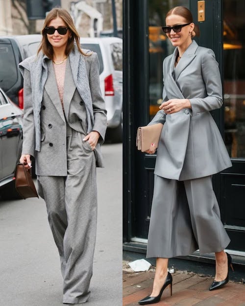 کت و شلوار طوسی در استایل